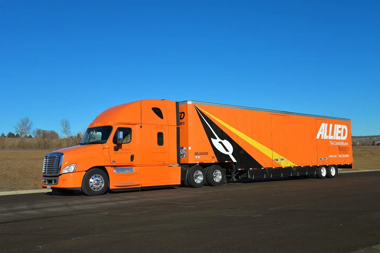 Bailey's Allied tractor and trailer ready for the road